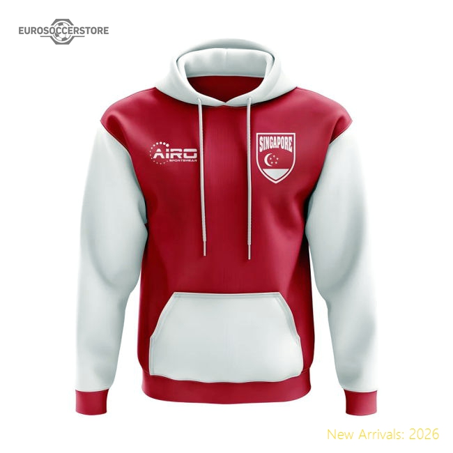 Singapore Concept Country Football Hoody (Red)-Football Shirts Shop
