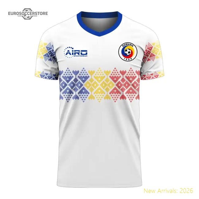 Romania 2025-2026 Away Concept Football Kit (Libero) (Your Name)-Football Shirts Shop