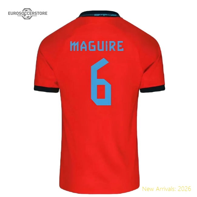 2022-2023 England Away Shirt (Kids) (Maguire 6)-Football Shirts Shop