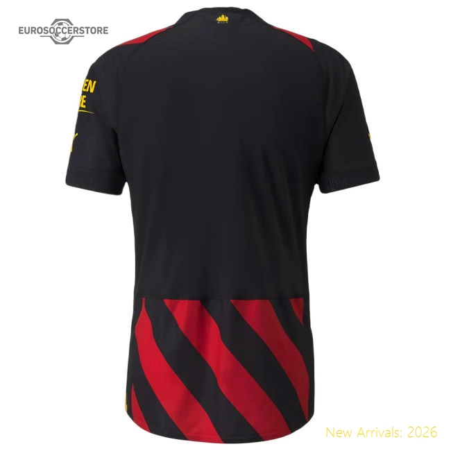 2022-2023 Man City Authentic Away Shirt (HAALAND 9)-Football Shirts Shop