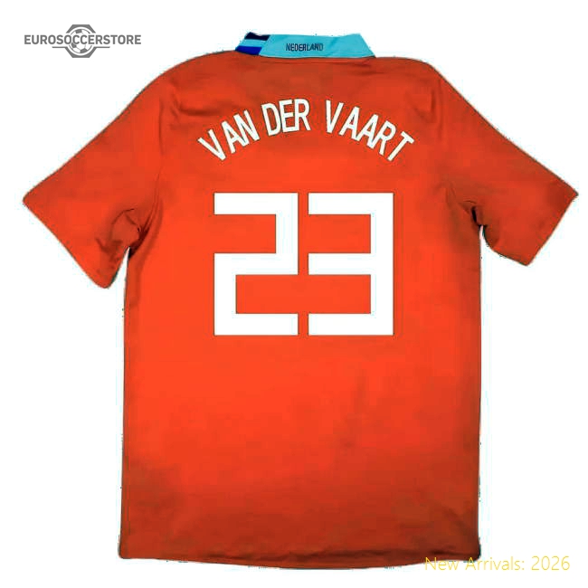 Holland 2008-10 Home Shirt ((Excellent) XL) (Van Der Vaart 23)-Football Shirts Shop