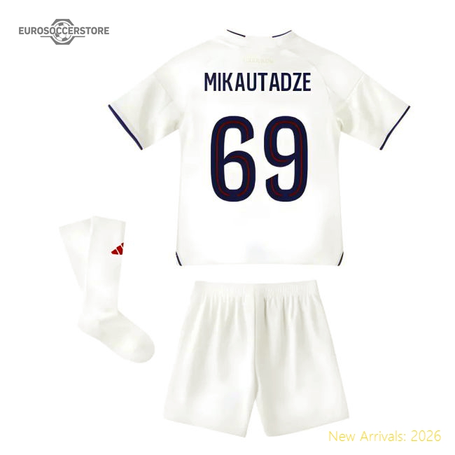 2025-2026 Olympique Lyon Home Mini Kit (Mikautadze 69)-Football Shirts Shop