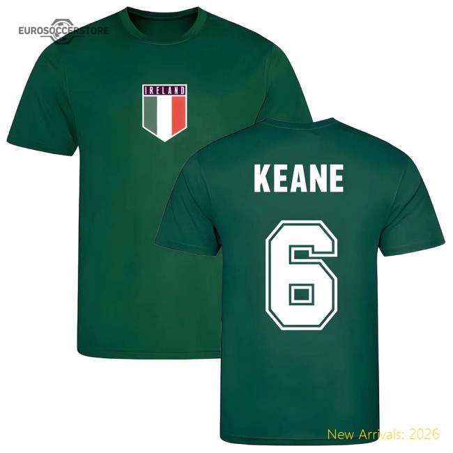 Roy Keane Ireland Training Jersey (Green)-Football Shirts Shop