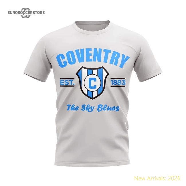 Coventry Established Football T-Shirt (White)-Football Shirts Shop