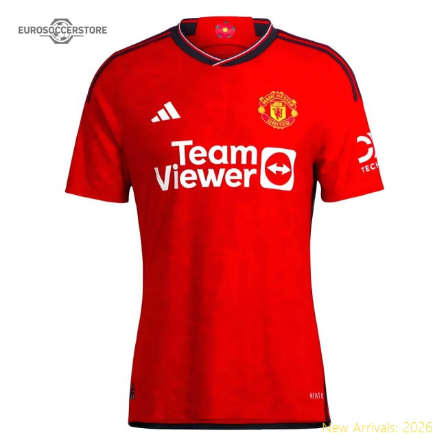 2023-2024 Man Utd Authentic Home Shirt-Football Shirts Shop
