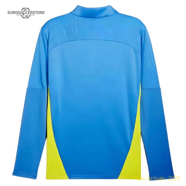 2024-2025 Man City Training 1/4 Zip Top (Magic Blue)-Football Shirts Shop