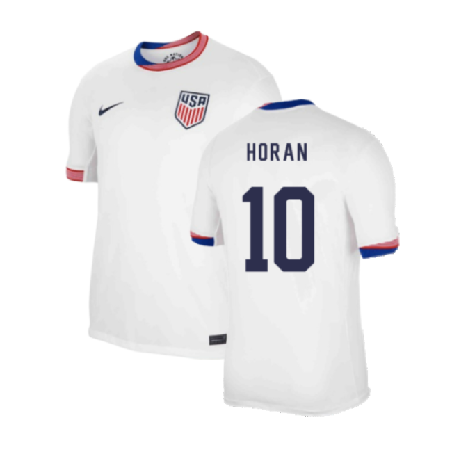 2024-2025 United States USA Home Shirt (Horan 10)-Football Shirts Shop