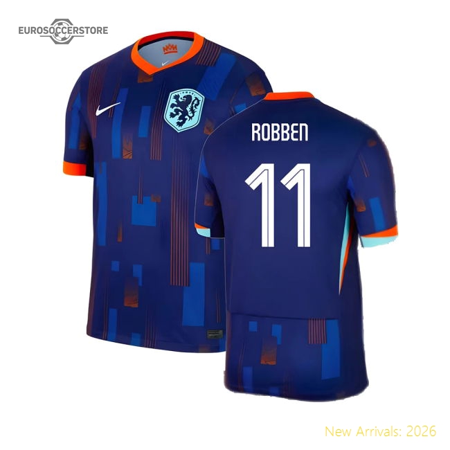 2024-2025 Netherlands Away Shirt (Robben 11)-Football Shirts Shop