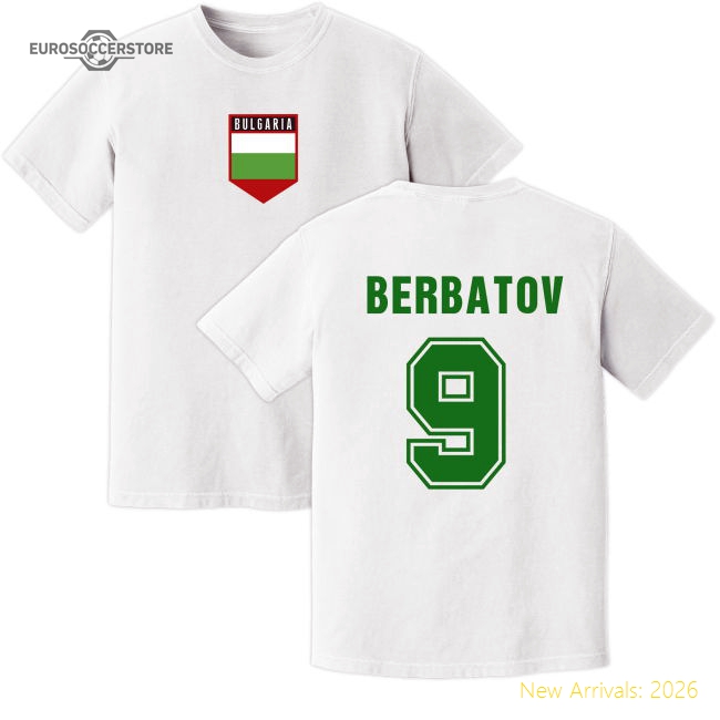 Berbatov Bulgaria Training Jersey (White)-Football Shirts Shop