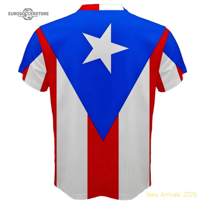 Puerto Rico Flag Sublimated Sports Jersey-Football Shirts Shop