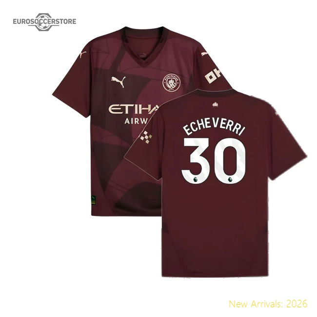 2024-2025 Man City Third Shirt (Echeverri 30)-Football Shirts Shop