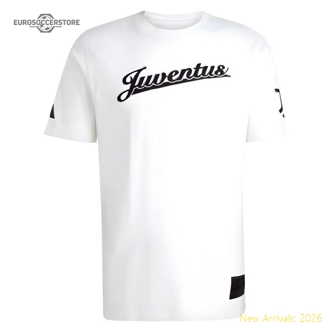 2025-2026 Juventus US Tee (White)-Football Shirts Shop