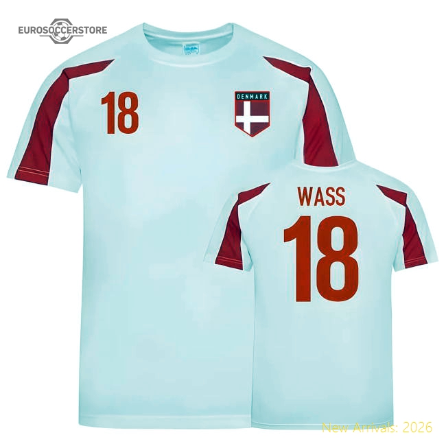 Denmark Sports Training Jersey (Wass 18)-Football Shirts Shop