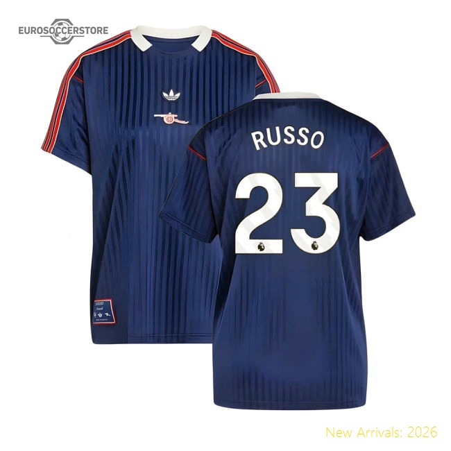 Arsenal Terrace Icons Shirt (Navy) (Russo 23)-Football Shirts Shop