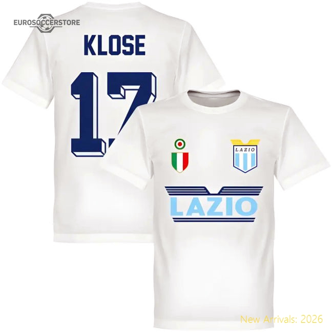 Lazio Klose 17 Team T-Shirt - White-Football Shirts Shop