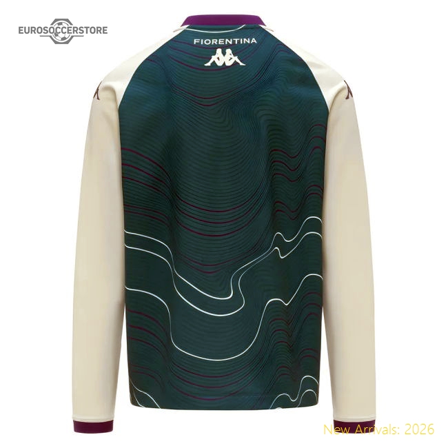 2025-2026 Fiorentina Pre Match Sweat Top (Turquoise)-Football Shirts Shop