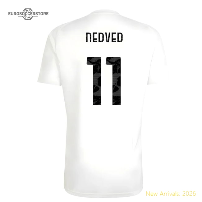 2025-2026 Juventus Training Tee (White) (Nedved 11)-Football Shirts Shop