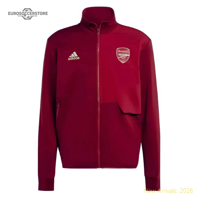 2023-2024 Arsenal Anthem Jacket (Red)-Football Shirts Shop