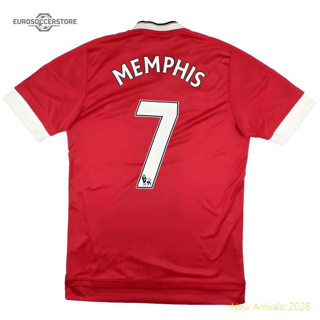Manchester United 2015-16 Home Shirt (Memphis #7) (2XL) (Excellent)-Football Shirts Shop