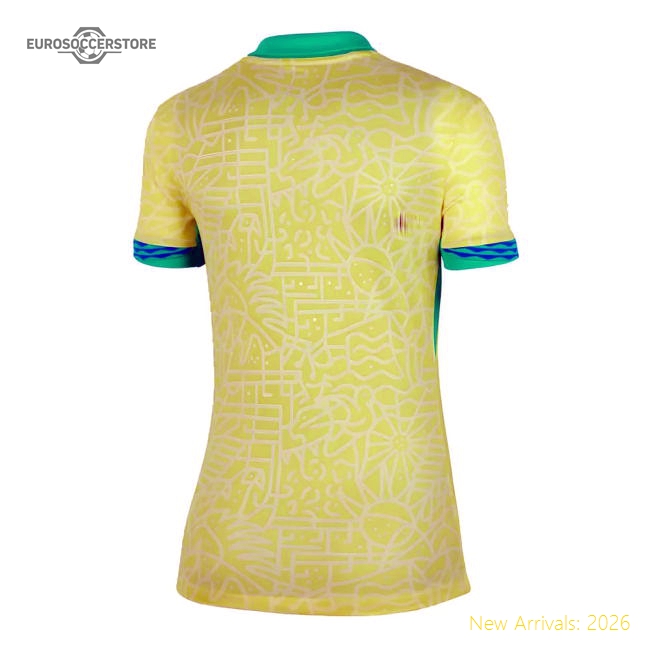 2024-2025 Brazil Home Shirt (Womens)-Football Shirts Shop
