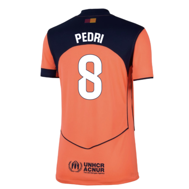 2025-2026 Barcelona Third Shirt (Womens) (Pedri 8)-Football Shirts Shop