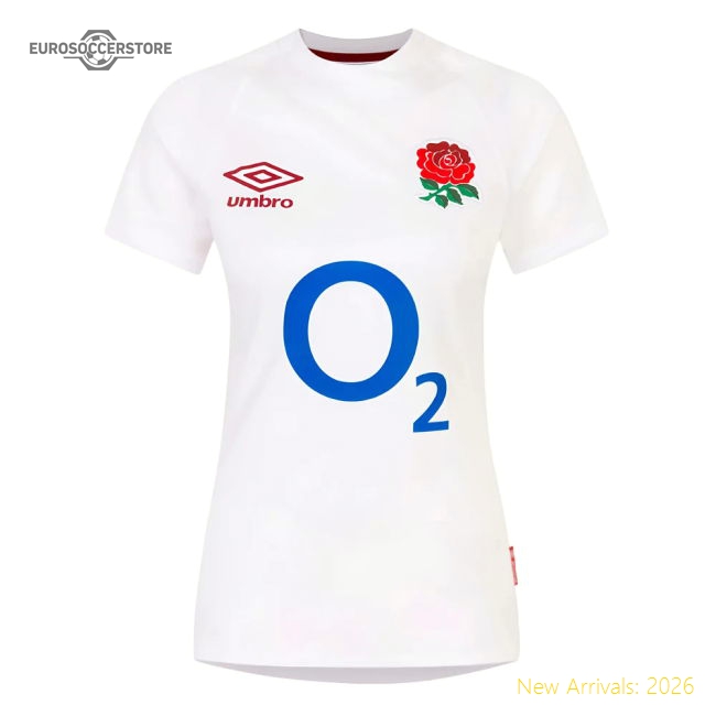 2023-2024 England Rugby Home Replica Shirt (Womens) (Your Name)-Football Shirts Shop