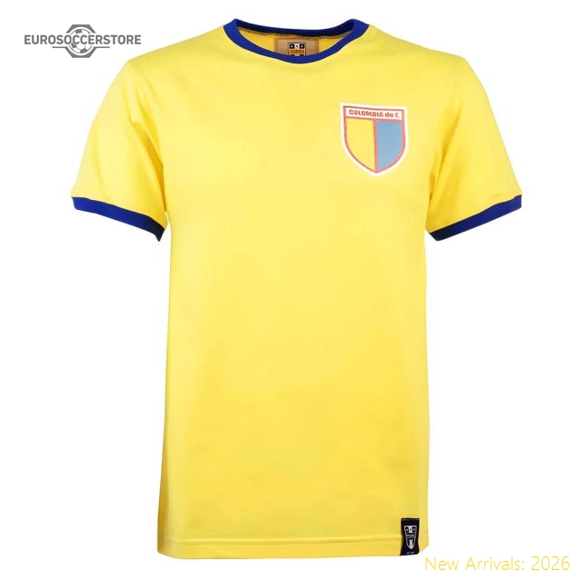Colombia 12th Man - Yellow/Royal Ringer-Football Shirts Shop