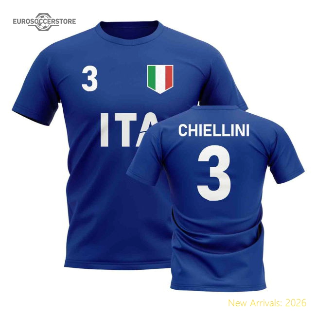 Giorgio Chiellini Country Code Hero T-Shirt (Blue)-Football Shirts Shop