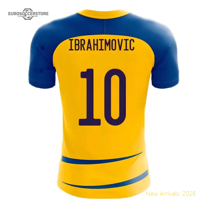 Sweden 2025-2026 Home Concept Football Kit (Airo) (IBRAHIMOVIC 10)-Football Shirts Shop