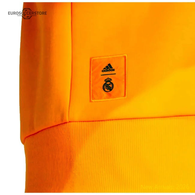 2024-2025 Real Madrid Seasonal Double Knit Crew (Orange)-Football Shirts Shop