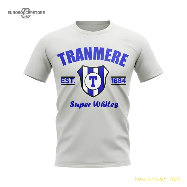Tranmere Established Football T-Shirt (White)-Football Shirts Shop
