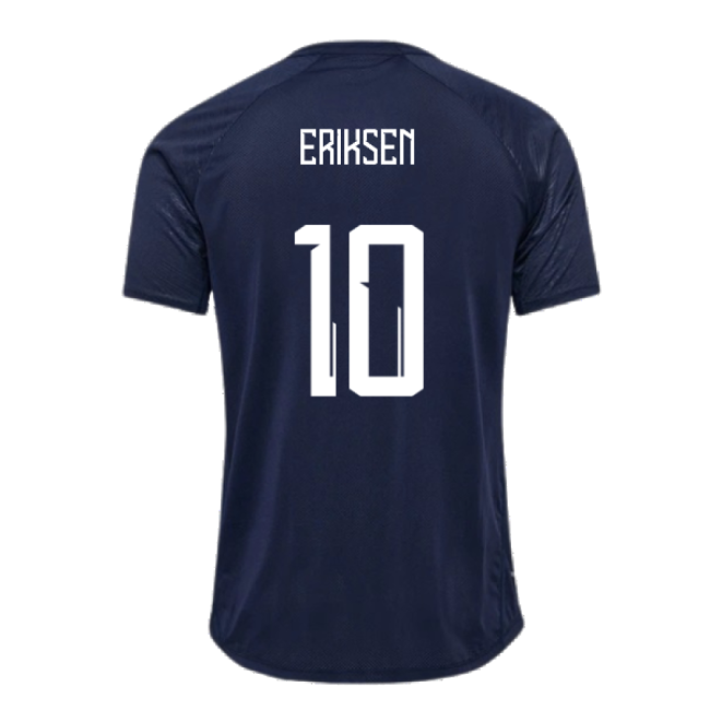 2024-2025 Denmark Training Jersey (Marine) (Eriksen 10)-Football Shirts Shop