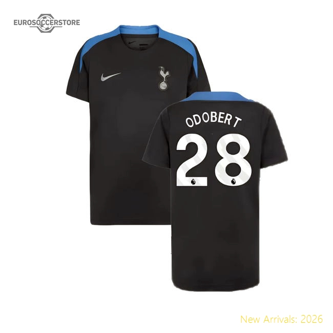 2024-2025 Tottenham Strike Dri-Fit Shirt (Dark Grey) - Kids (Odobert 28)-Football Shirts Shop