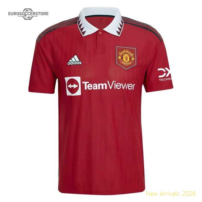 2022-2023 Man Utd Authentic Home Shirt-Football Shirts Shop