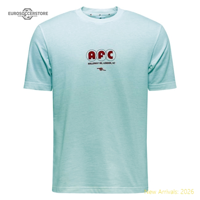 2025-2026 Arsenal Graphic Tee (White) (Your Name)-Football Shirts Shop