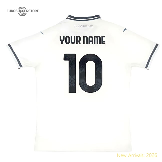 2025-2026 Lazio Away Shirt (Your Name)-Football Shirts Shop
