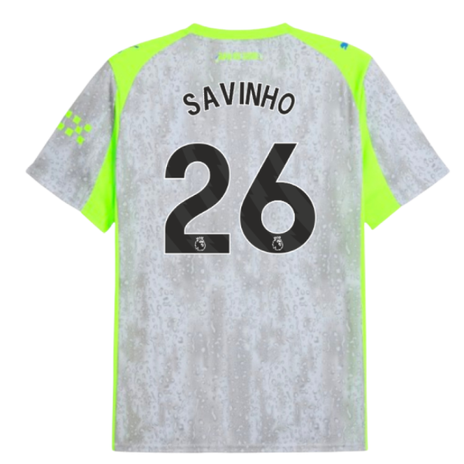 2025-2026 Man City Third Shirt (Savinho 26)-Football Shirts Shop