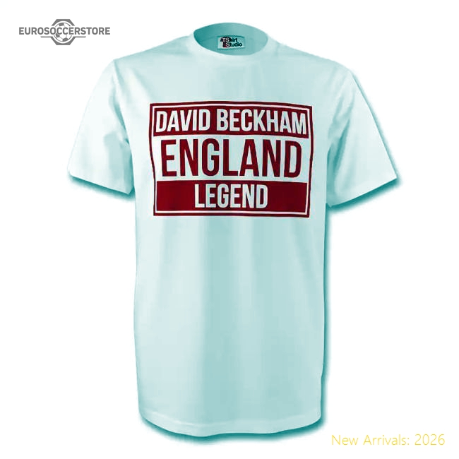 David Beckham England Legend Tee (white)-Football Shirts Shop