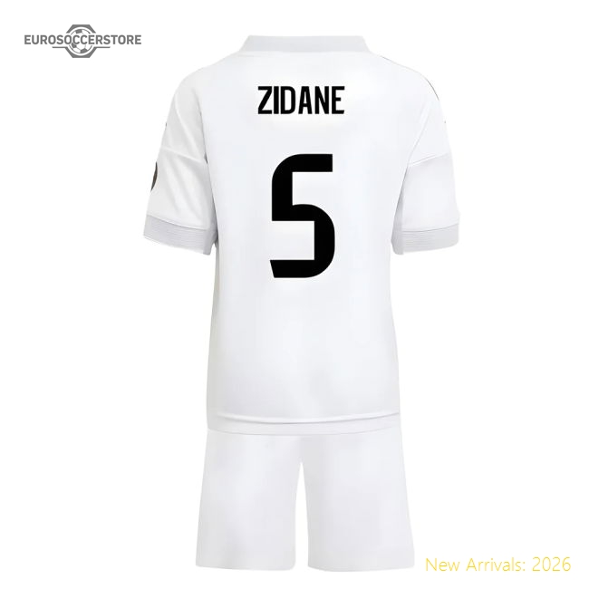 2025-2026 Real Madrid Home Mini Kit (Zidane 5)-Football Shirts Shop