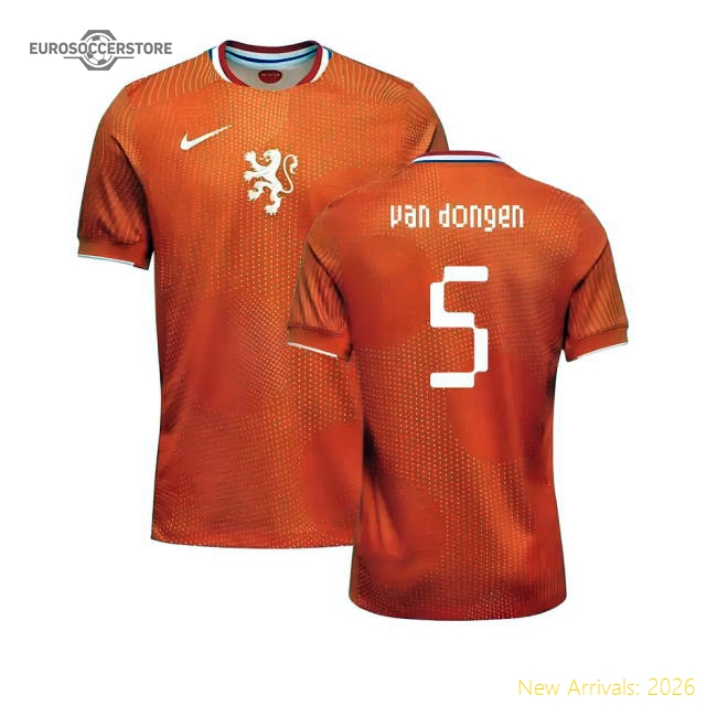 2025-2026 Netherlands Womens Team Shirt (Kids) (Van Dongen 5)-Football Shirts Shop