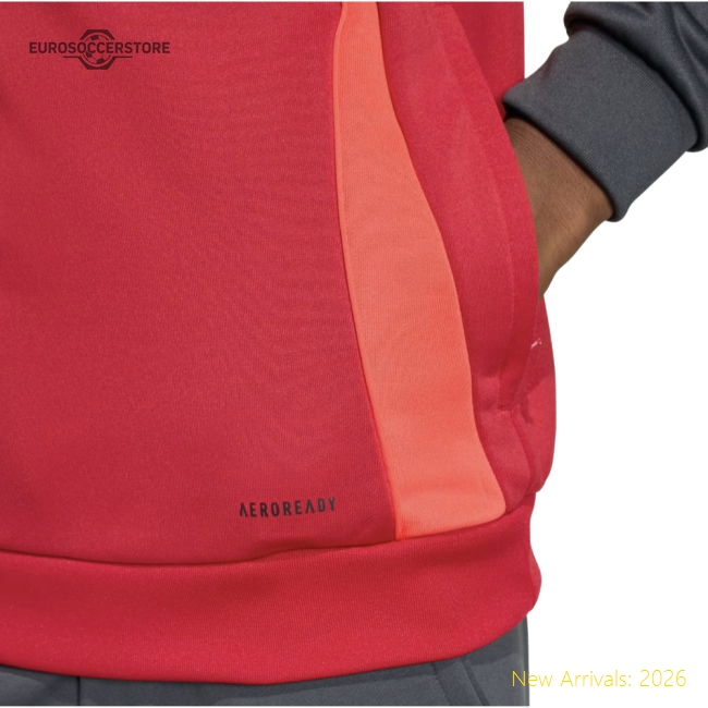 2025-2026 Liverpool Training Hoody (Strawberry Red) - Kids-Football Shirts Shop