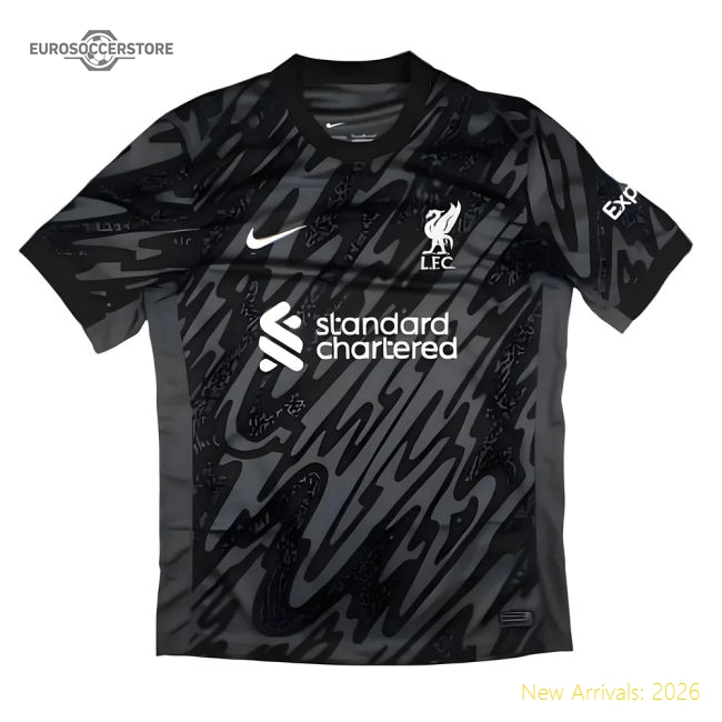 2024-2025 Liverpool Home Goalkeeper Shirt (Black)-Football Shirts Shop
