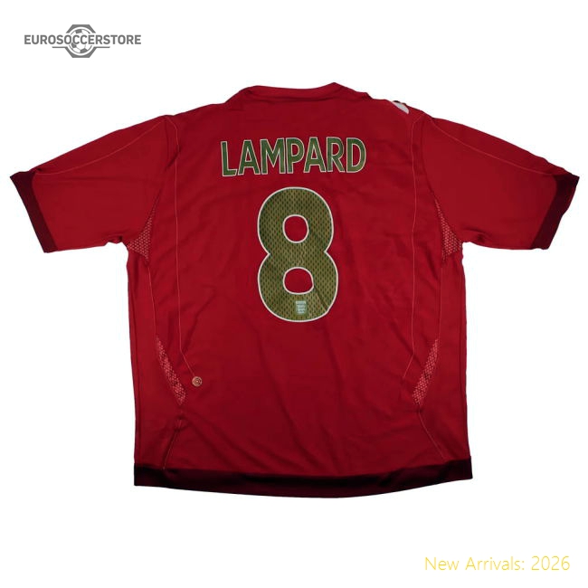 England 2006-08 Away Shirt (XXL) Lampard #8 (Excellent)-Football Shirts Shop