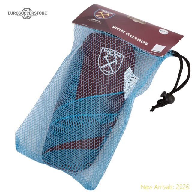 West Ham United FC Fuse Shin Pads Youths-Football Shirts Shop