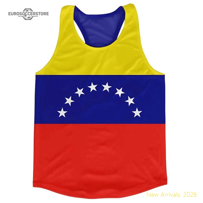 Venezuela Flag Running Vest-Football Shirts Shop
