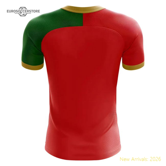 2025-2026 Portugal Flag Home Concept Football Shirt (Eusebio 13)-Football Shirts Shop
