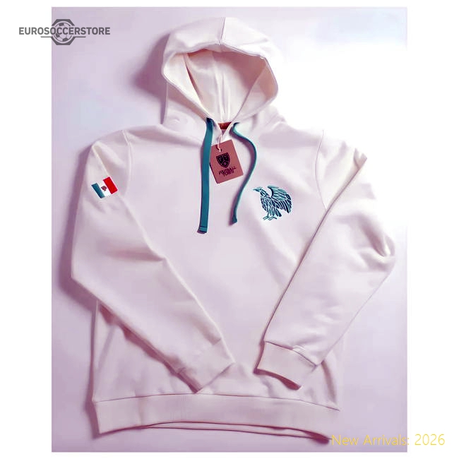 Mexico El Tri Retro Football Hoodie (White)-Football Shirts Shop