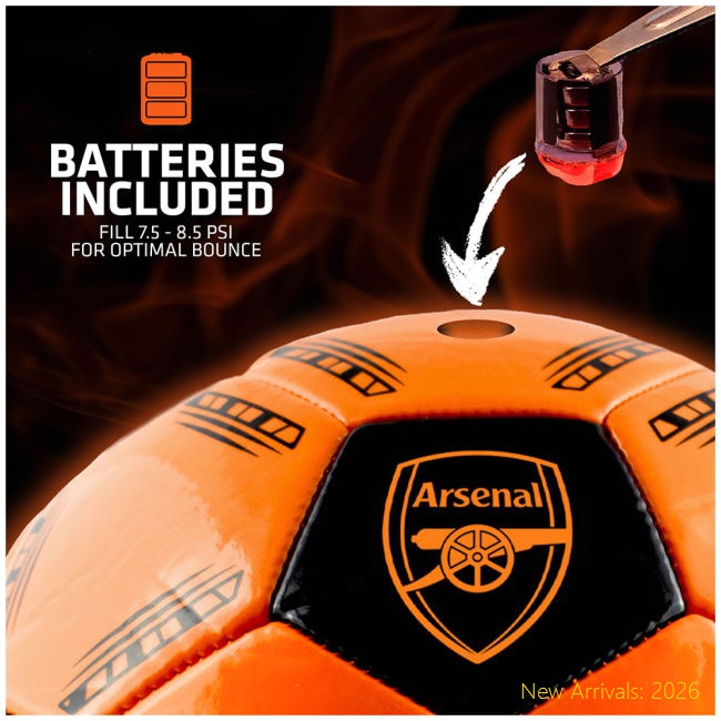 Arsenal FC LED Glow Football-Football Shirts Shop