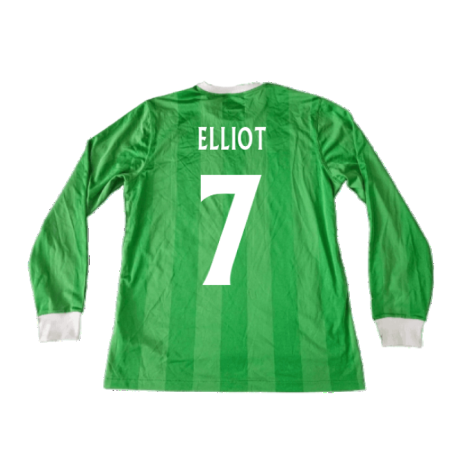 Northern Ireland 2010-12 Long Sleeve Home Shirt ((Good) XL) (Elliot 7)-Football Shirts Shop