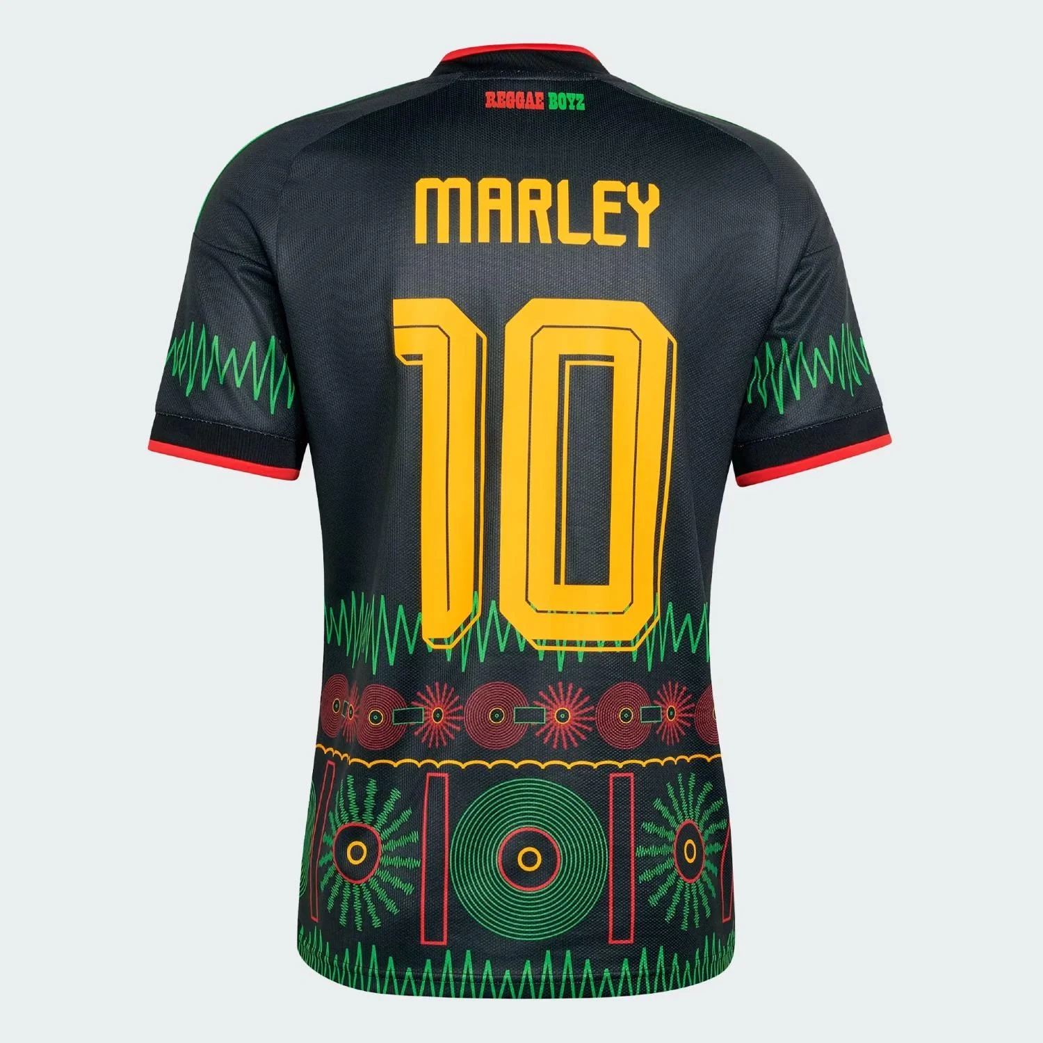 Jamaica 2026 Road Marley 10 Football Shirt - Reggae Spirit Men's Kit-Soccer Shirts Store: 2026 World Cup Kits